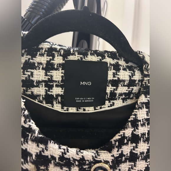 Mango Tweed houndstooth jacket, small - Picture 7 of 8